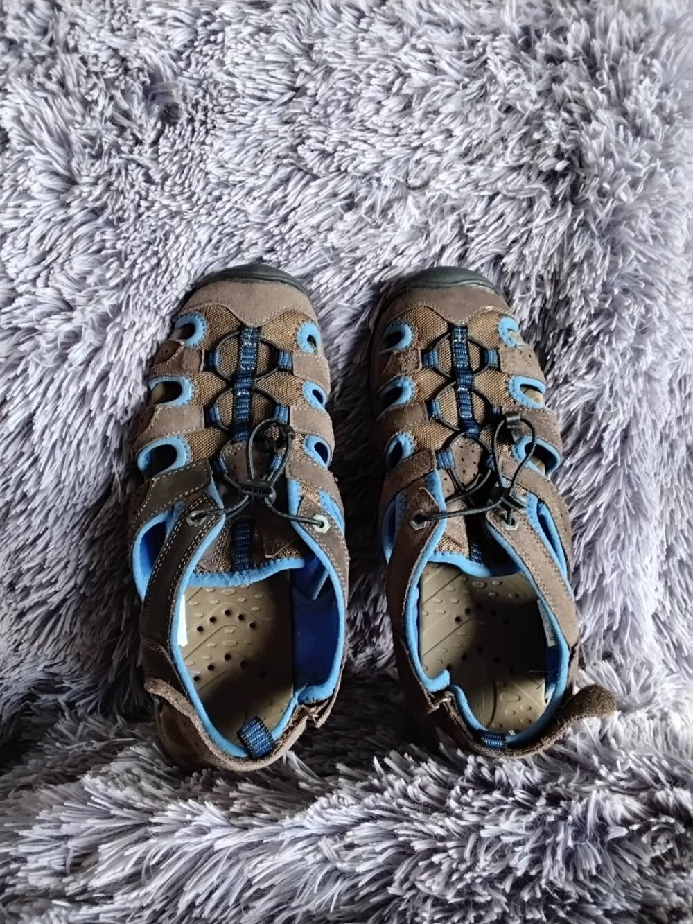 Bass Brand Leather and Mesh Closed Toe Mens Hiking Sandal, 10.5 M